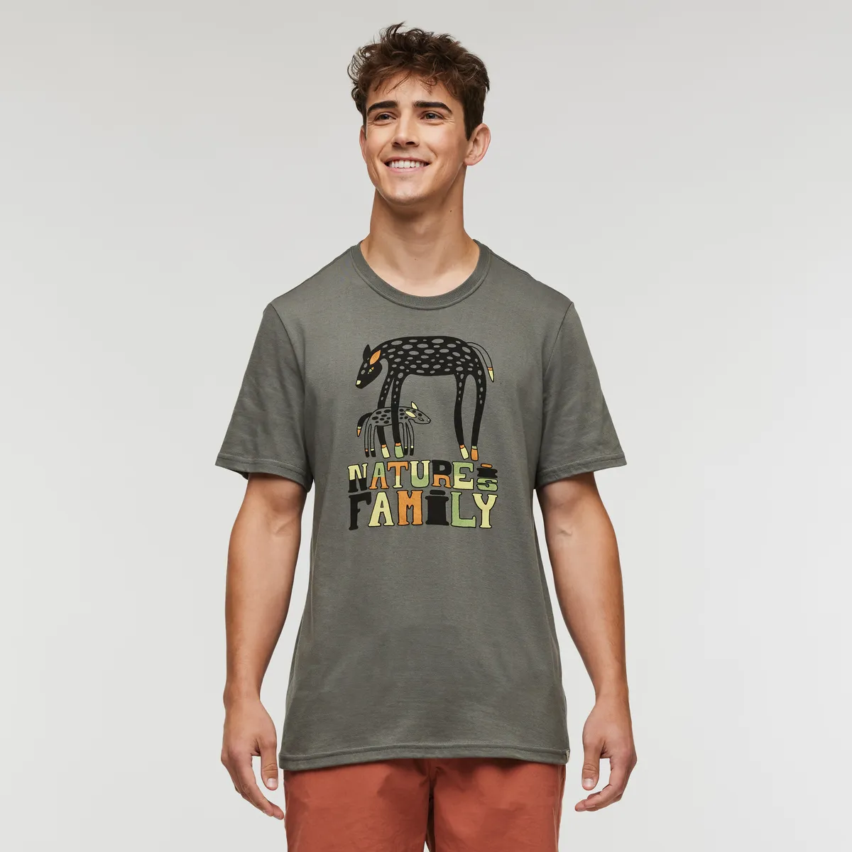 Cotopaxi Nature Is Family t-shirt homme beige coton