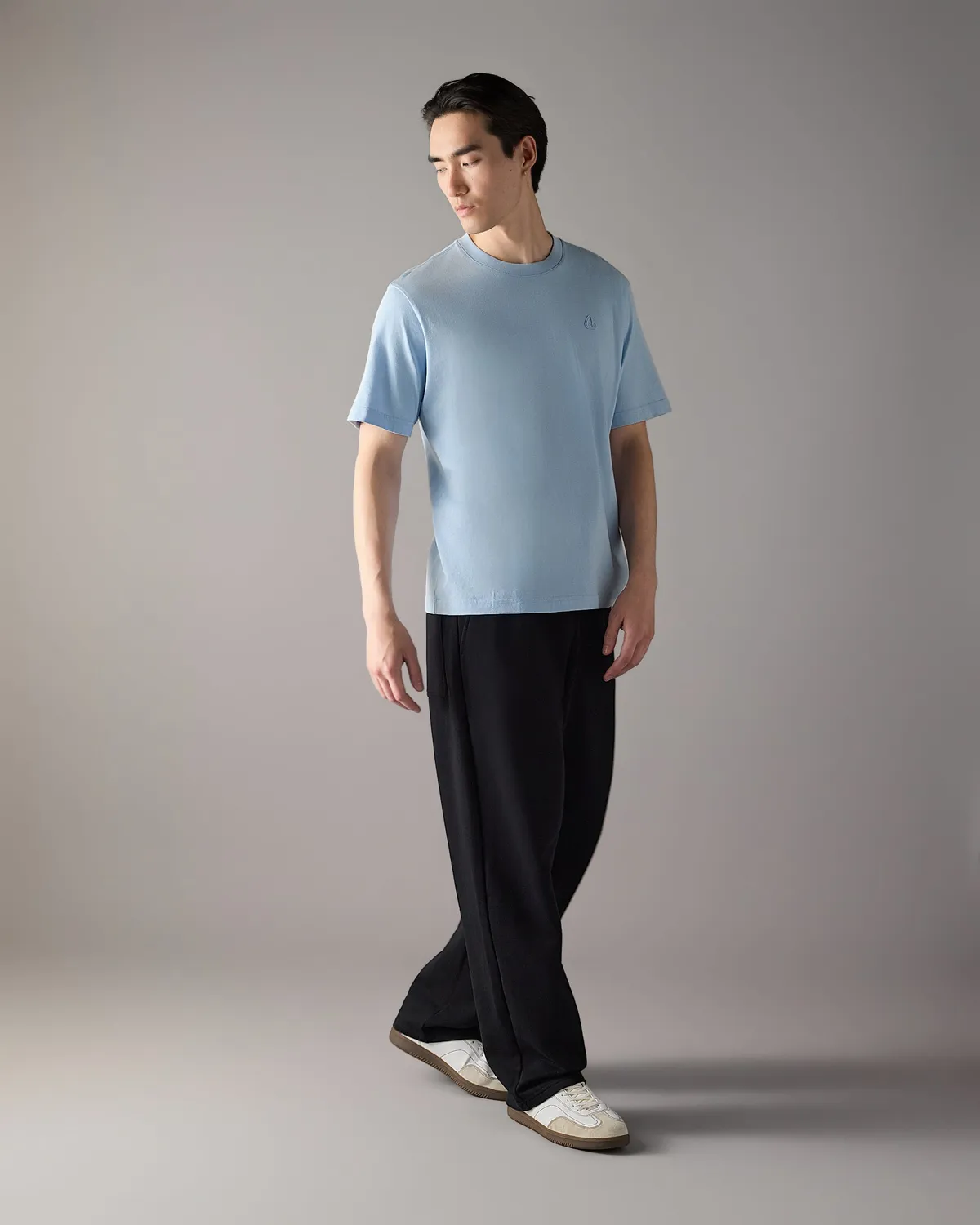 Moose Knuckles Yul t-shirt Blue Ice coton classique