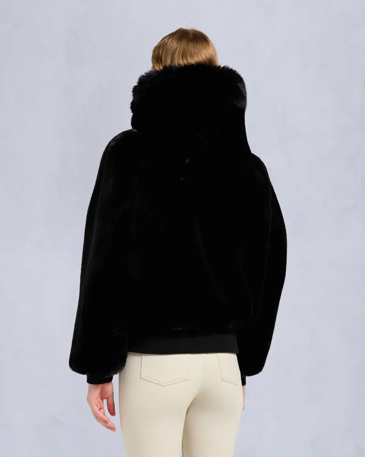 Moose Knuckles Luxe Satin Bomber Réversible Noir