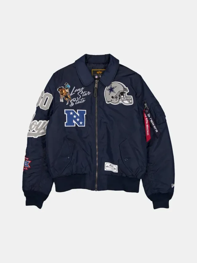 Alpha Industries MA-1 bomber Cowboys navy brodé
