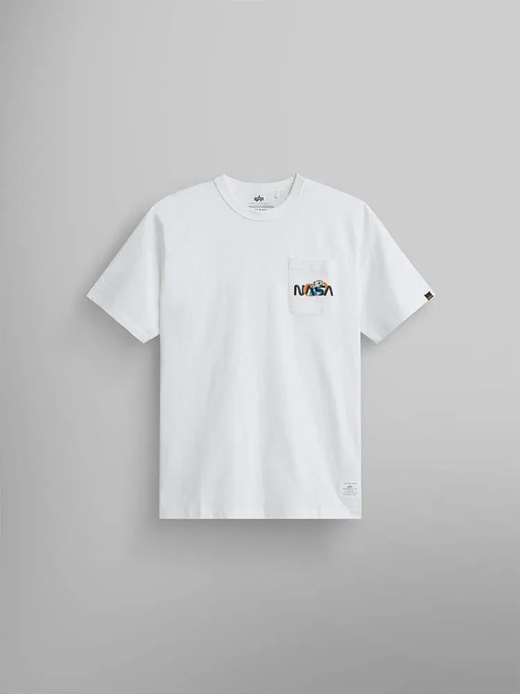 Alpha Industries NASA Pocket t-shirt blanc coton poche poitrine
