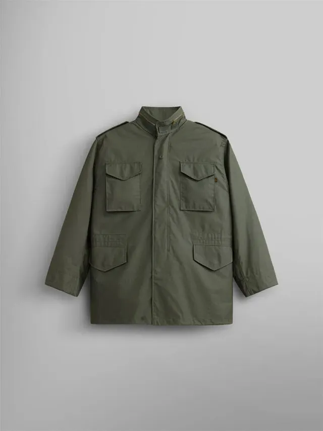 Alpha Industries M-65 field jacket olive nylon coton