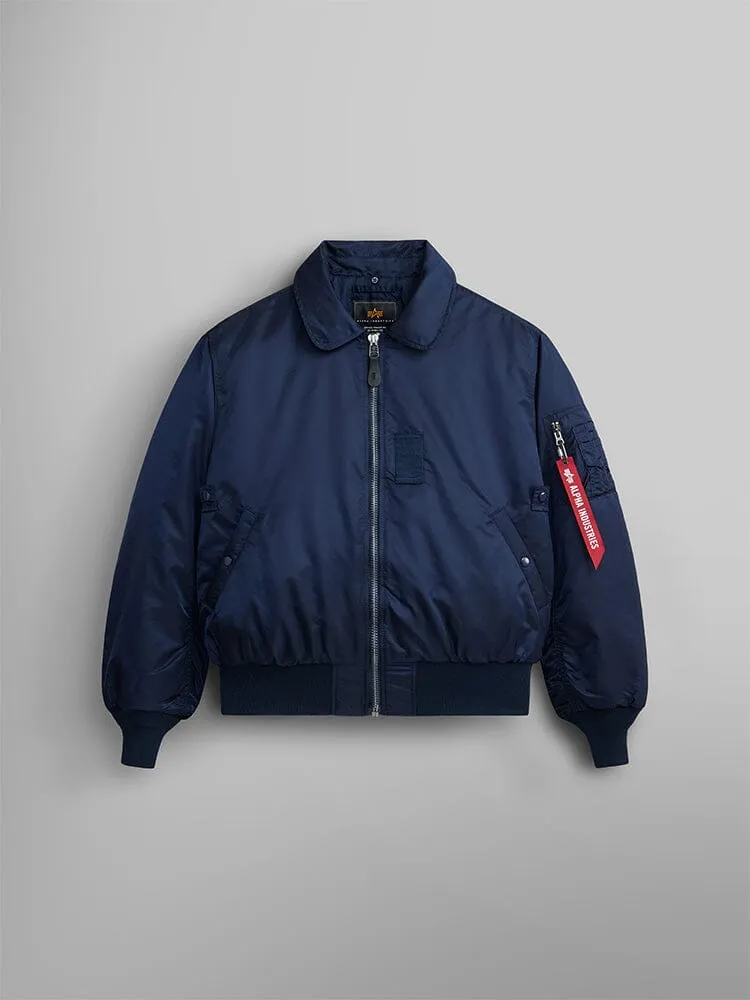 Alpha Industries B-15 bomber col fourrure noir déperlant