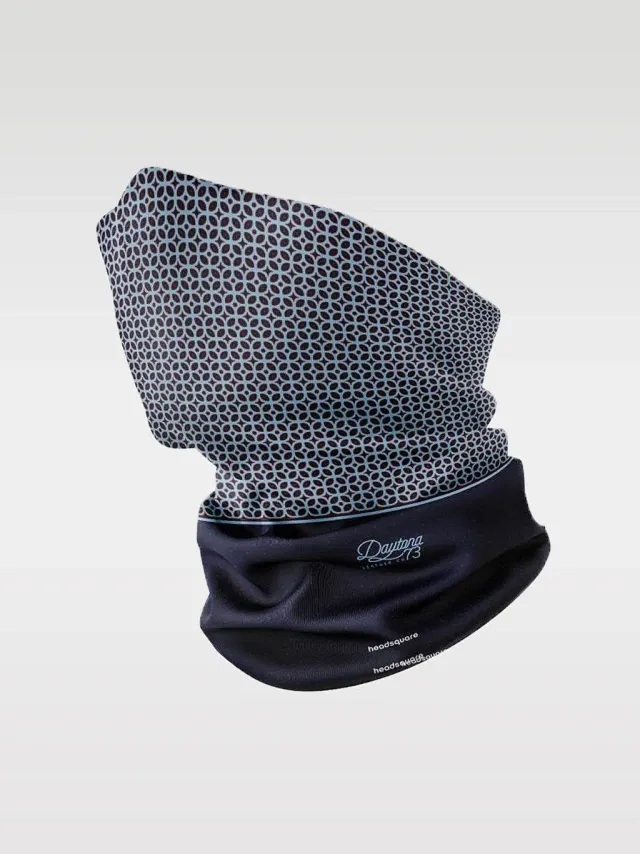 DAYTONA Tour de cou moto bleu motifs