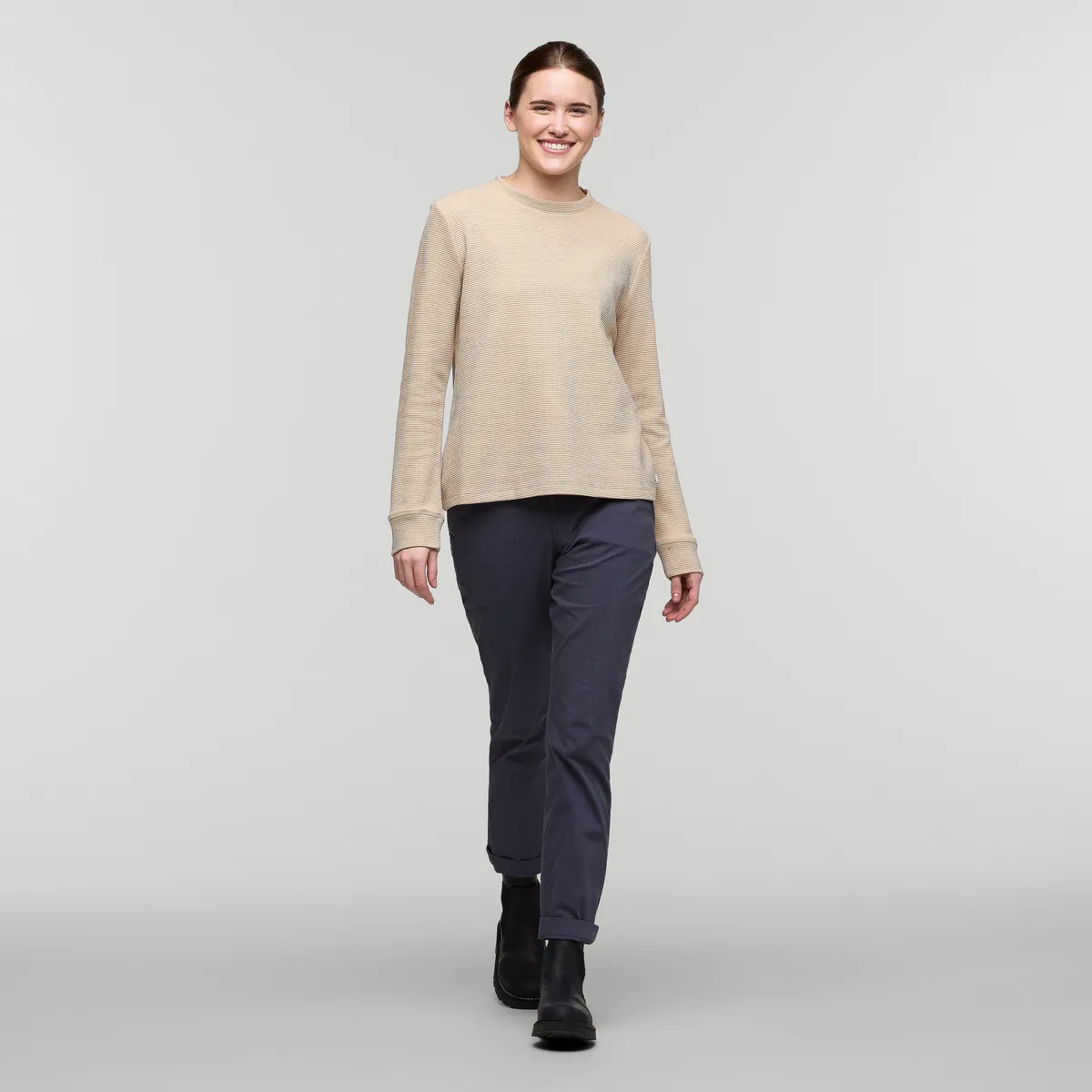 Cotopaxi Atajo chemise gaufrée manches longues femme Oatmeal