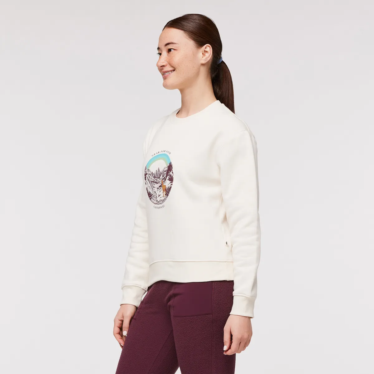 Cotopaxi Traveling Llama Crew sweat femme Bone doux