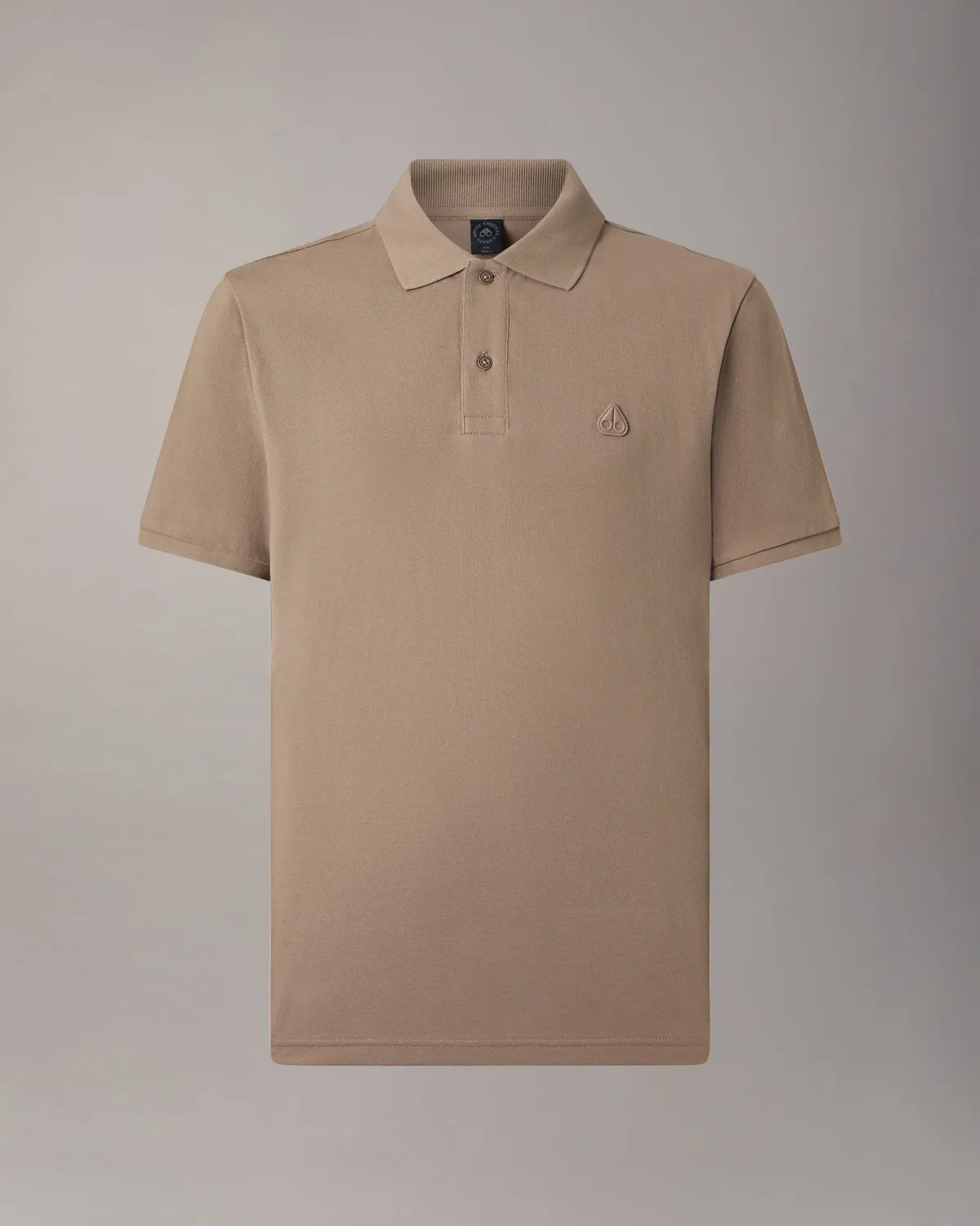Moose Knuckles Yul polo coton stretch Ashen