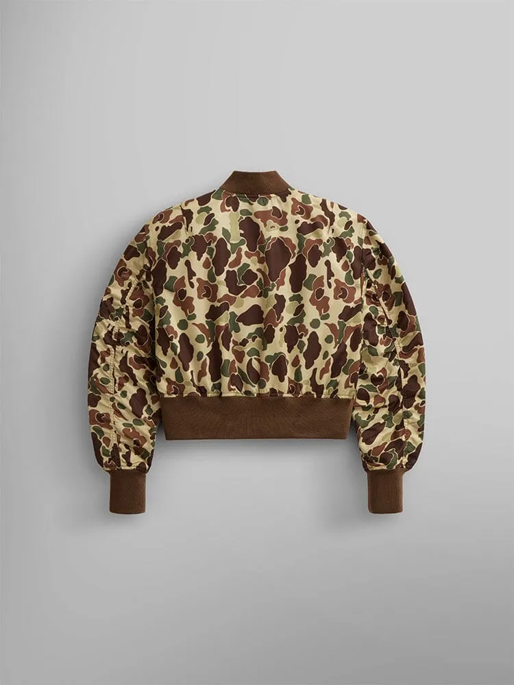 Alpha Industries L-2B Cropped Gen II bomber femme camo vert
