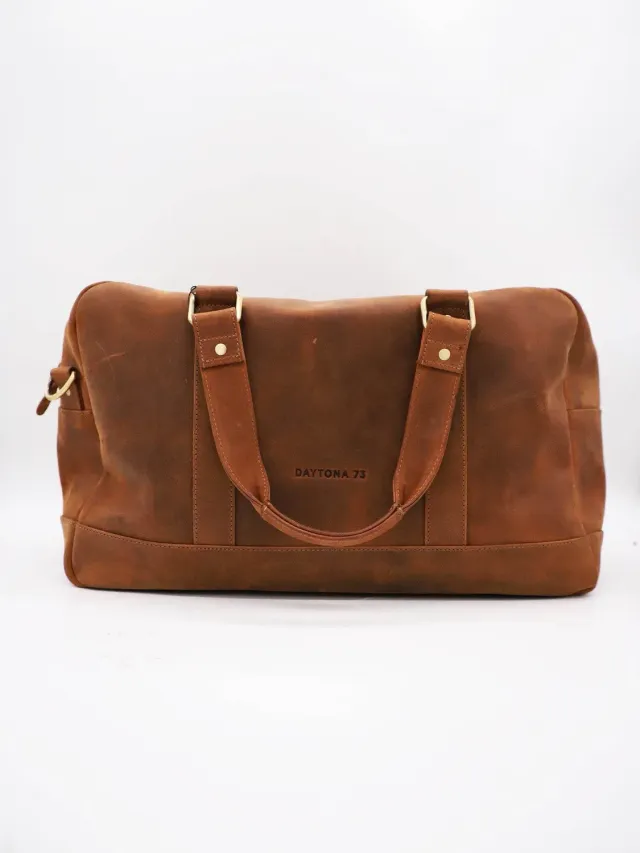 Daytona 73 sac voyage cuir homme brun 48h