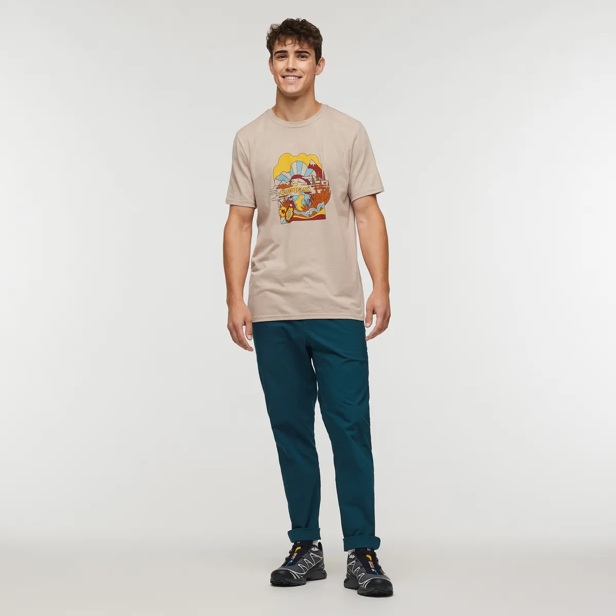 Cotopaxi Utopia t-shirt homme Oatmeal coton bio
