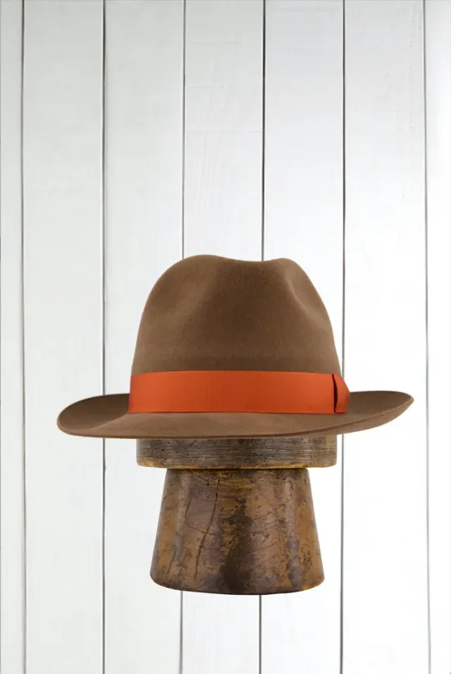 Hollington chapeau feutre lapin châtaigne déperlant