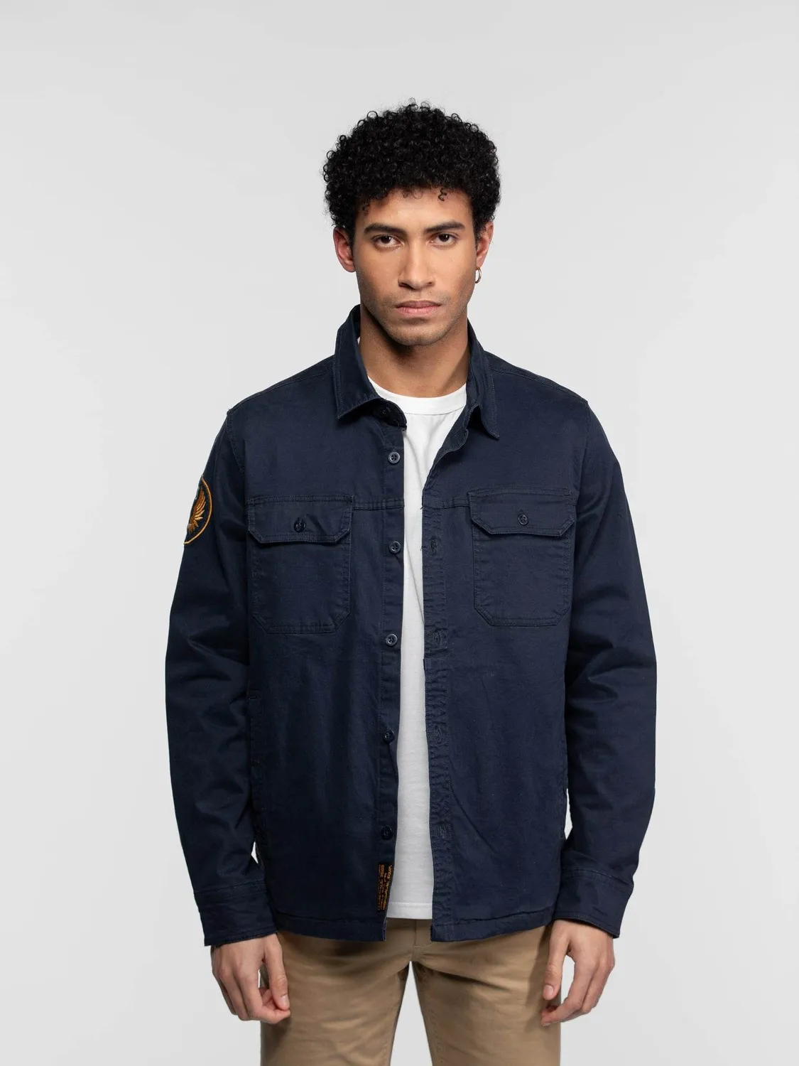 DAYTONA Comcast chemise militaire homme serge coton
