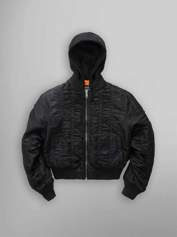 Alpha Industries MadeMe MA-1 bomber vert capuche ruché