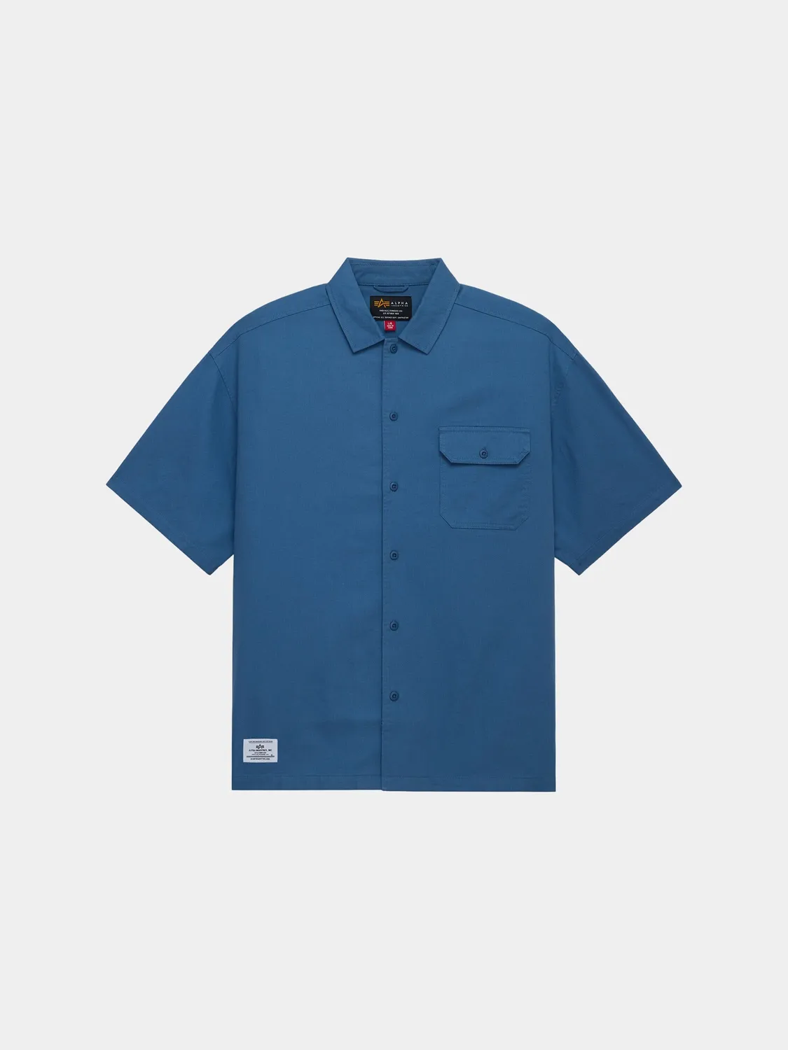Alpha Industries One Pocket chemise homme denim blue