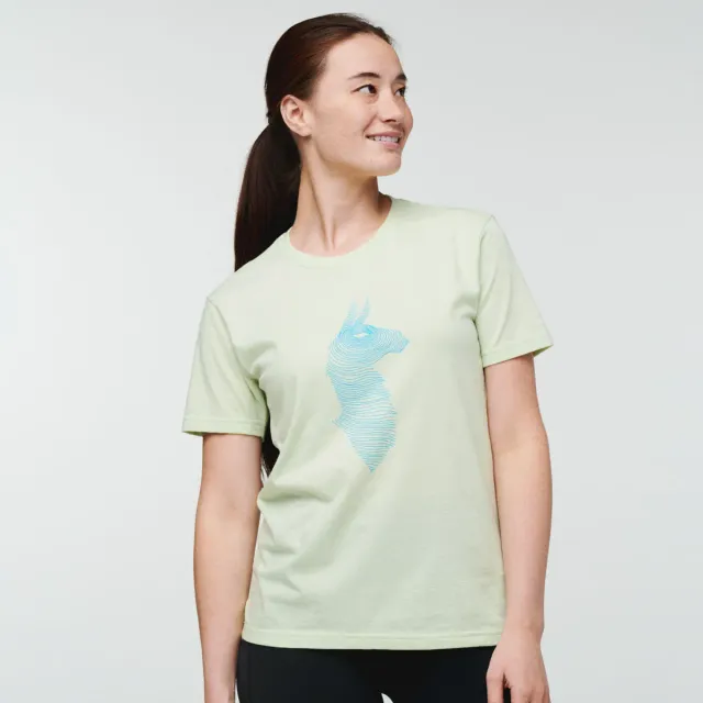 Cotopaxi Topo Llama T-shirt femme Lichen coton bio