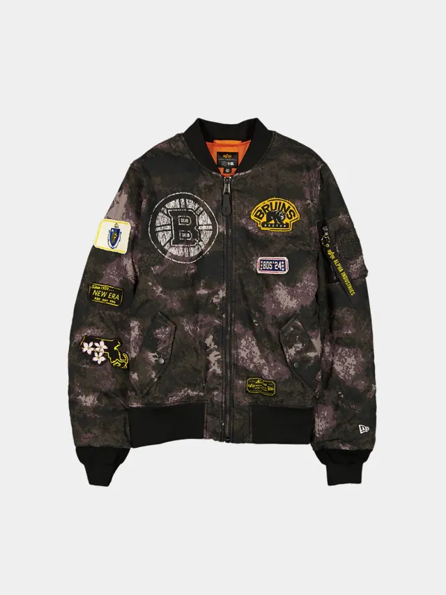 Alpha Industries MA-1 Boston Bruins blouson noir