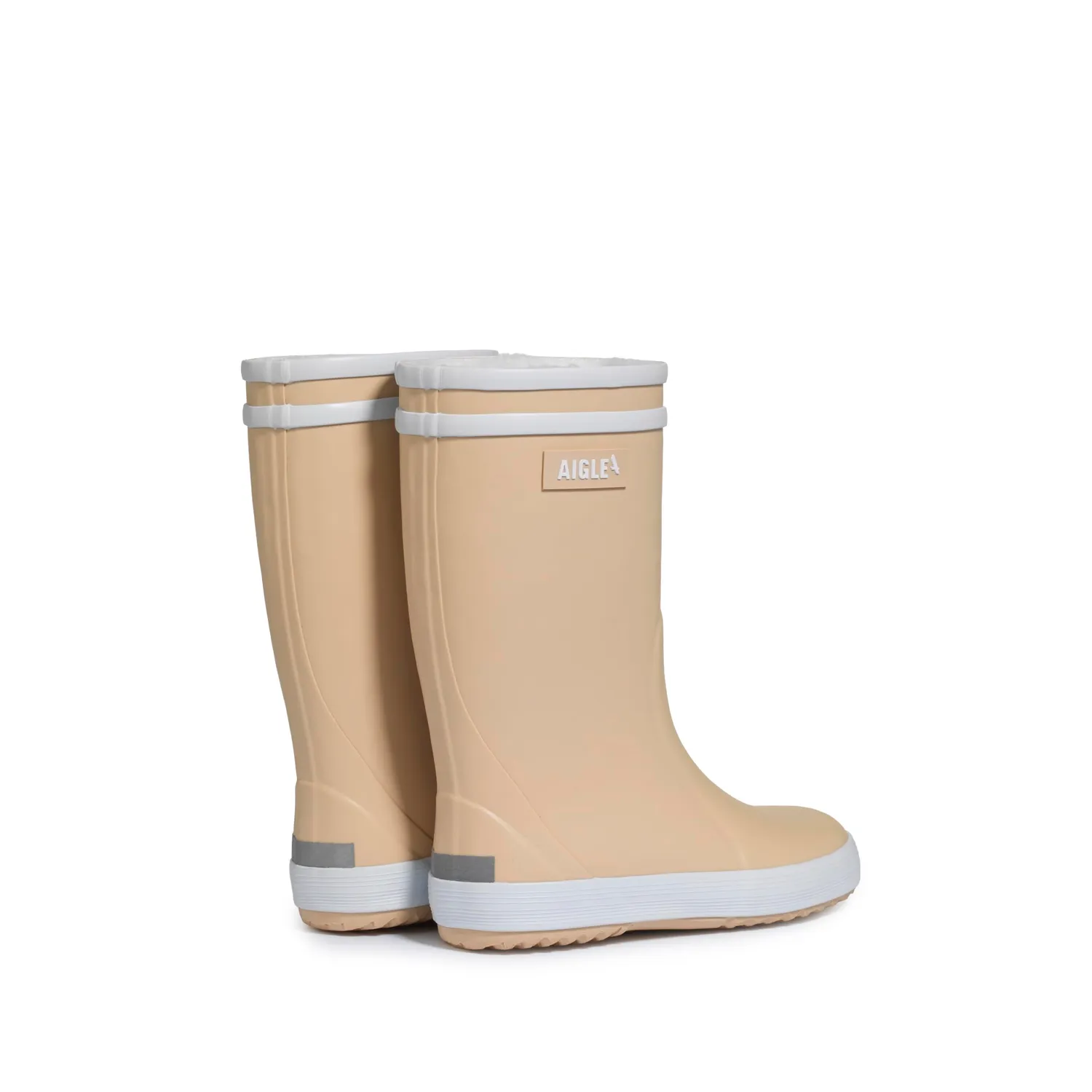 Aigle Lolly Pop 2 bottes pluie enfant 24 EU bandes blanches