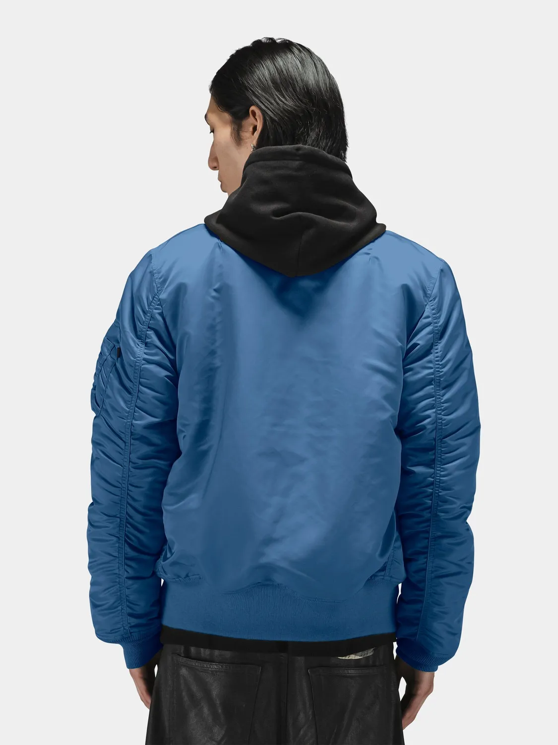 Alpha Industries MA-1 bomber homme Elemental Blue réversible nylon