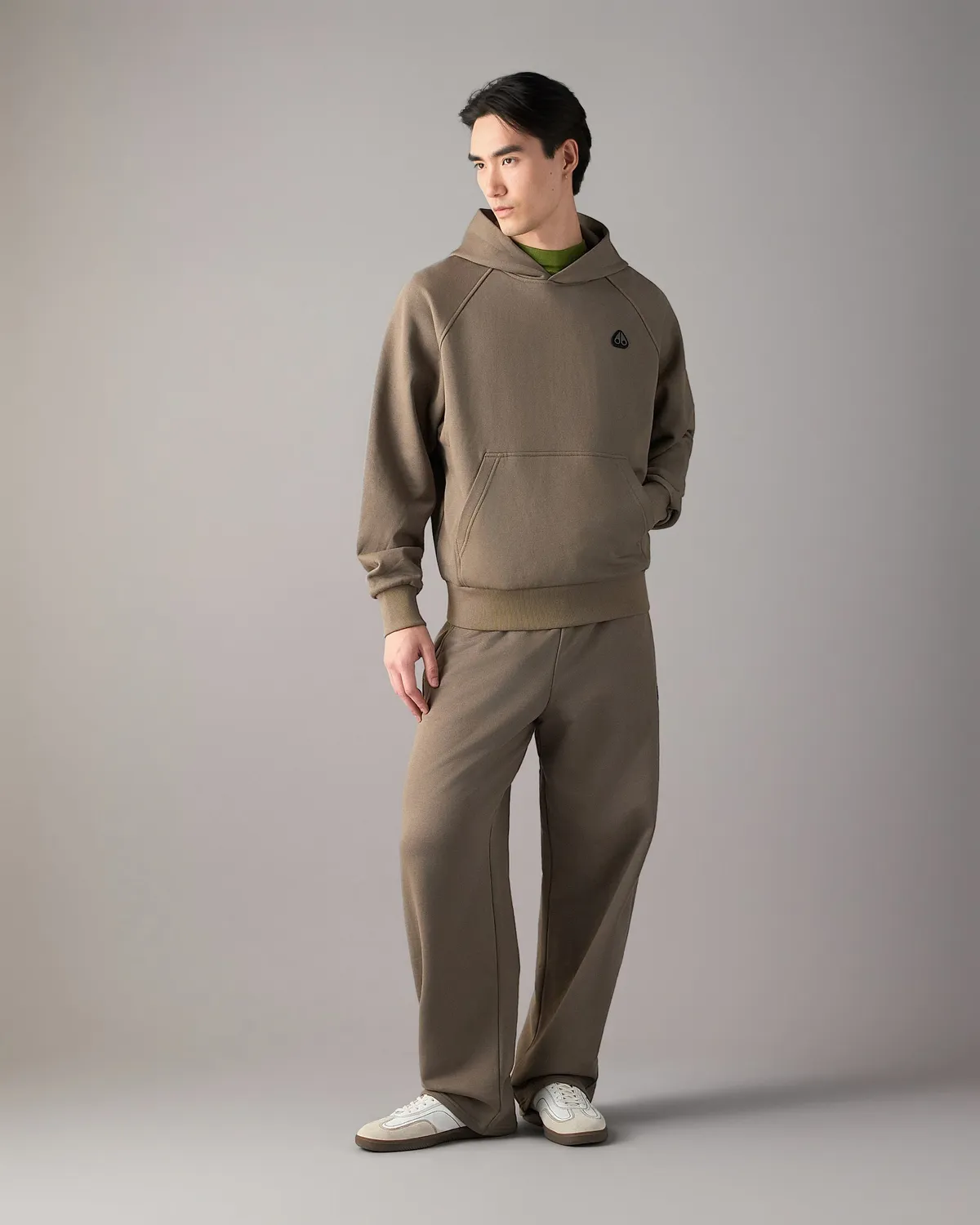Moose Knuckles Yul Hoodie sweat ashen molleton doux