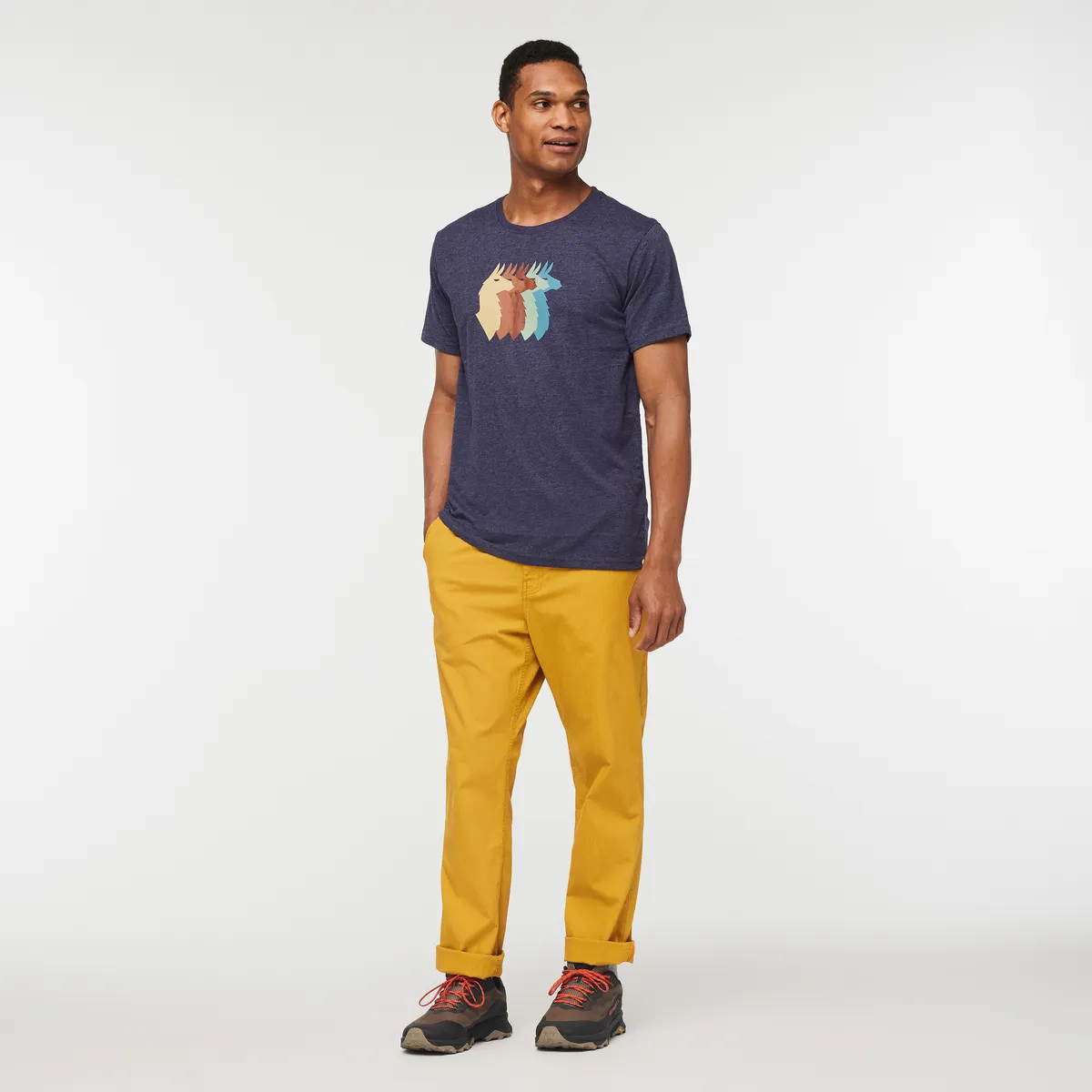 Cotopaxi Llama Sequence T-shirt homme Fatigue coton doux