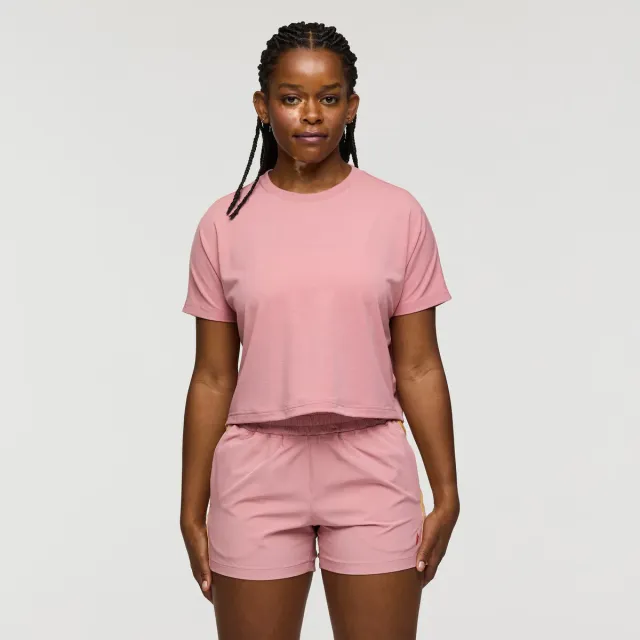 Cotopaxi Empaca Boxy t-shirt femme Rose cropped