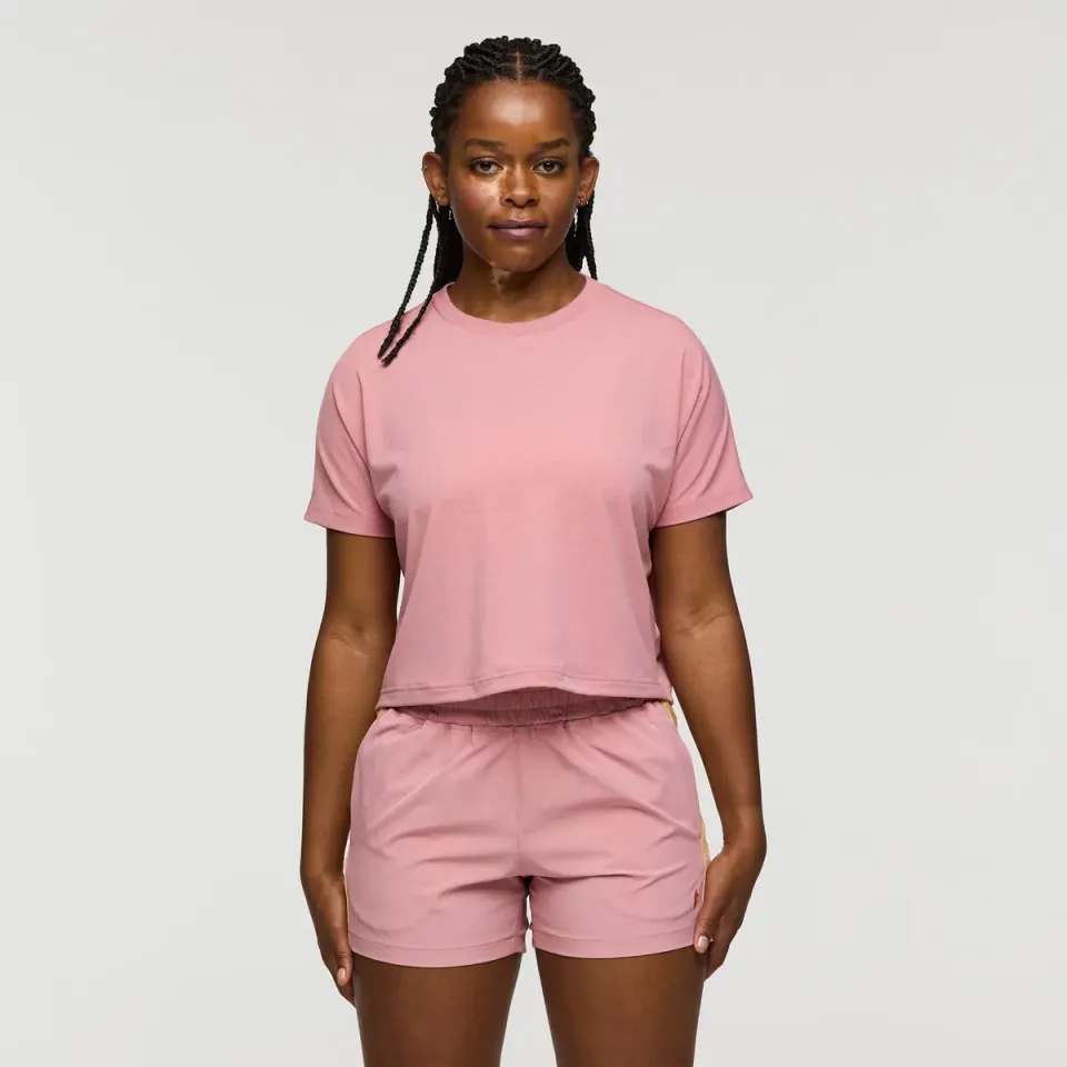Cotopaxi Empaca Boxy t-shirt femme Rose cropped