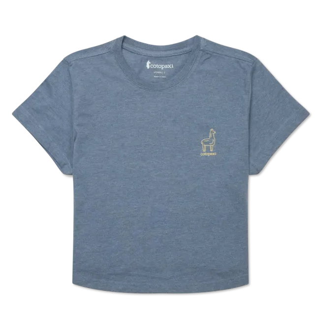 Cotopaxi Tiny Llama Crop tee-shirt femme Clay coton bio