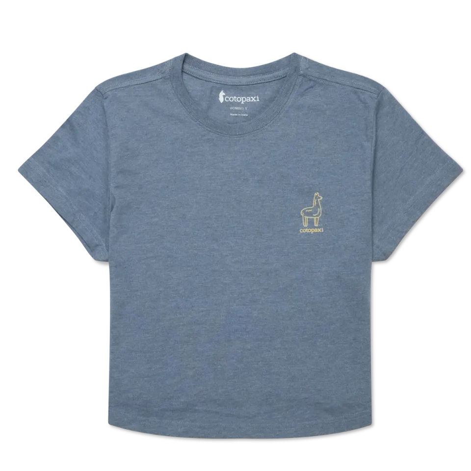 Cotopaxi Tiny Llama Crop tee-shirt femme Clay coton bio