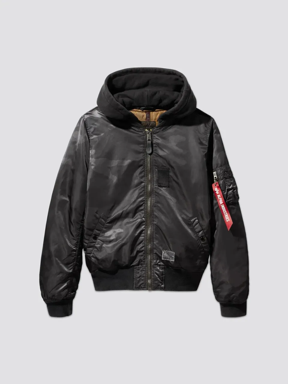 Alpha Industries MA-1 Hooded Battlewash blouson camo noir