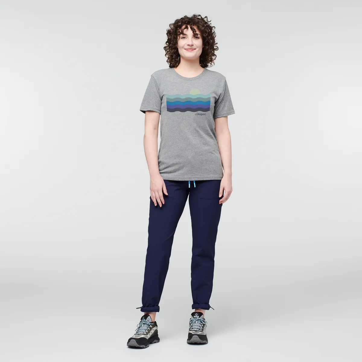 Cotopaxi Disco Wave t-shirt femme gris chiné