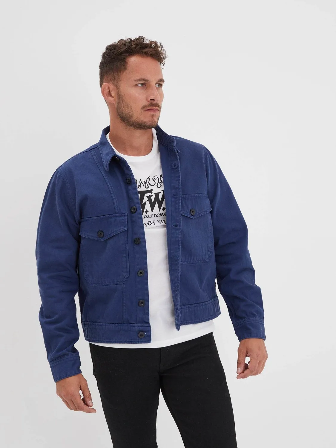 DAYTONA Jonesboro veste de travail bleu de chine coton