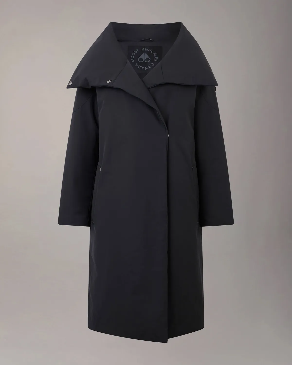 Moose Knuckles Lonsdale Long Wrap manteau noir duvet