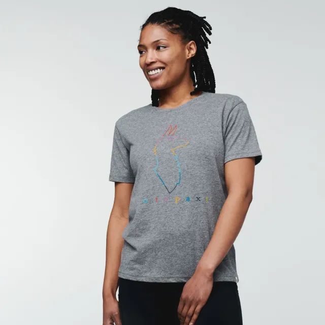 Cotopaxi Electric Llama t-shirt femme gris
