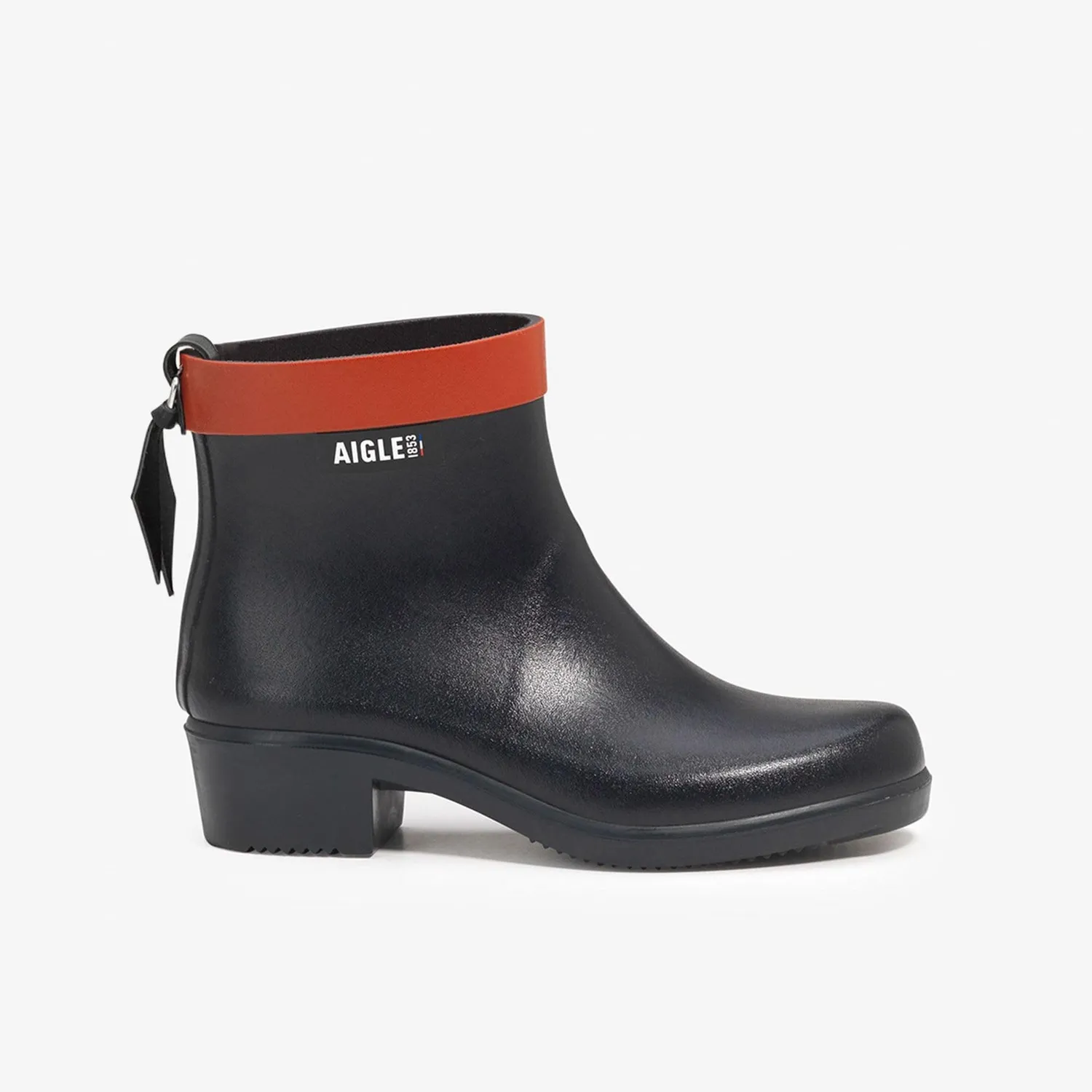 Aigle Myrica bottillon pluie femme 39 marine talon
