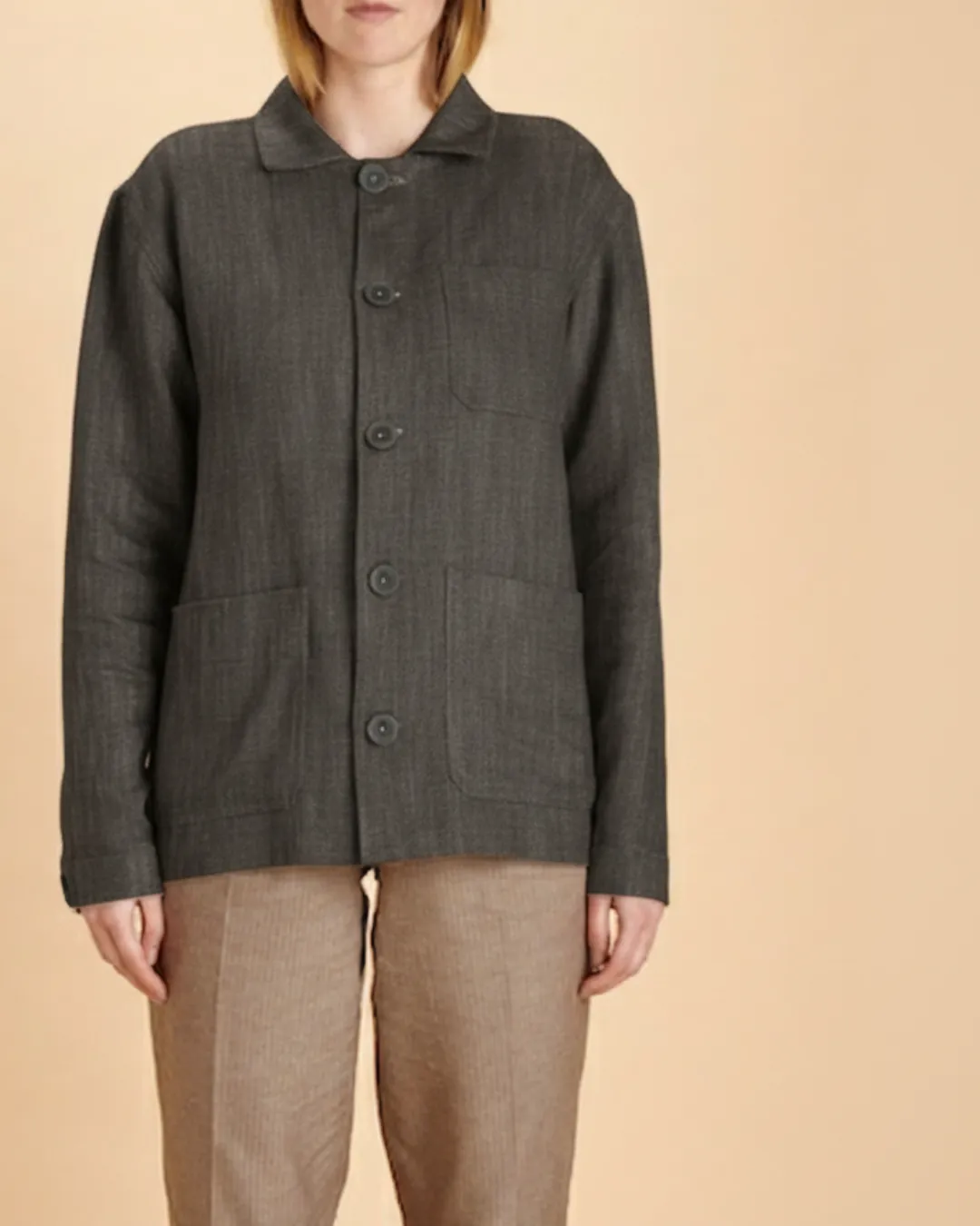 Soubacq Le Bleu Alnwick veste de travail laine froide