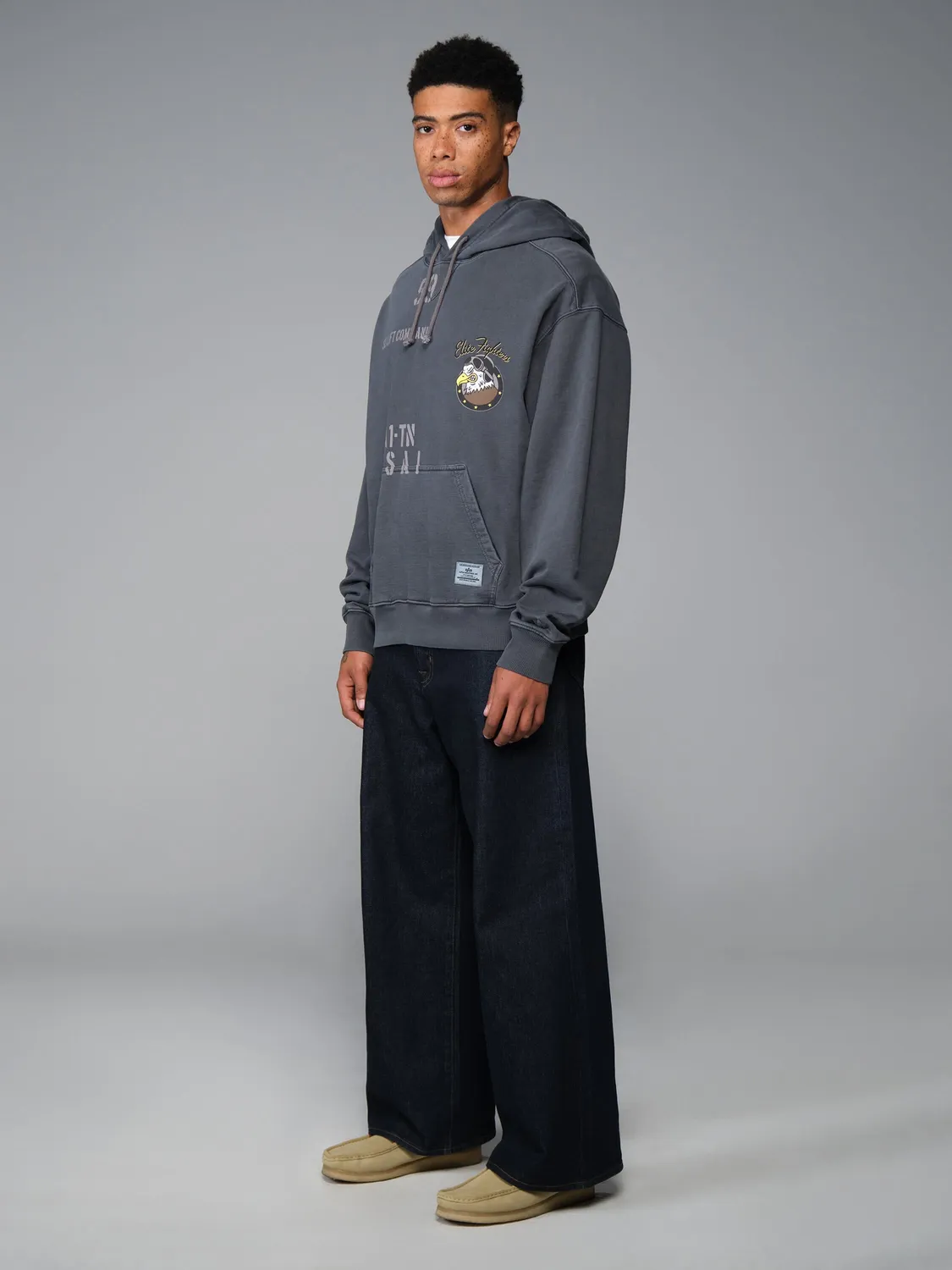 Alpha Industries Essential Elite sweat capuche noir coton