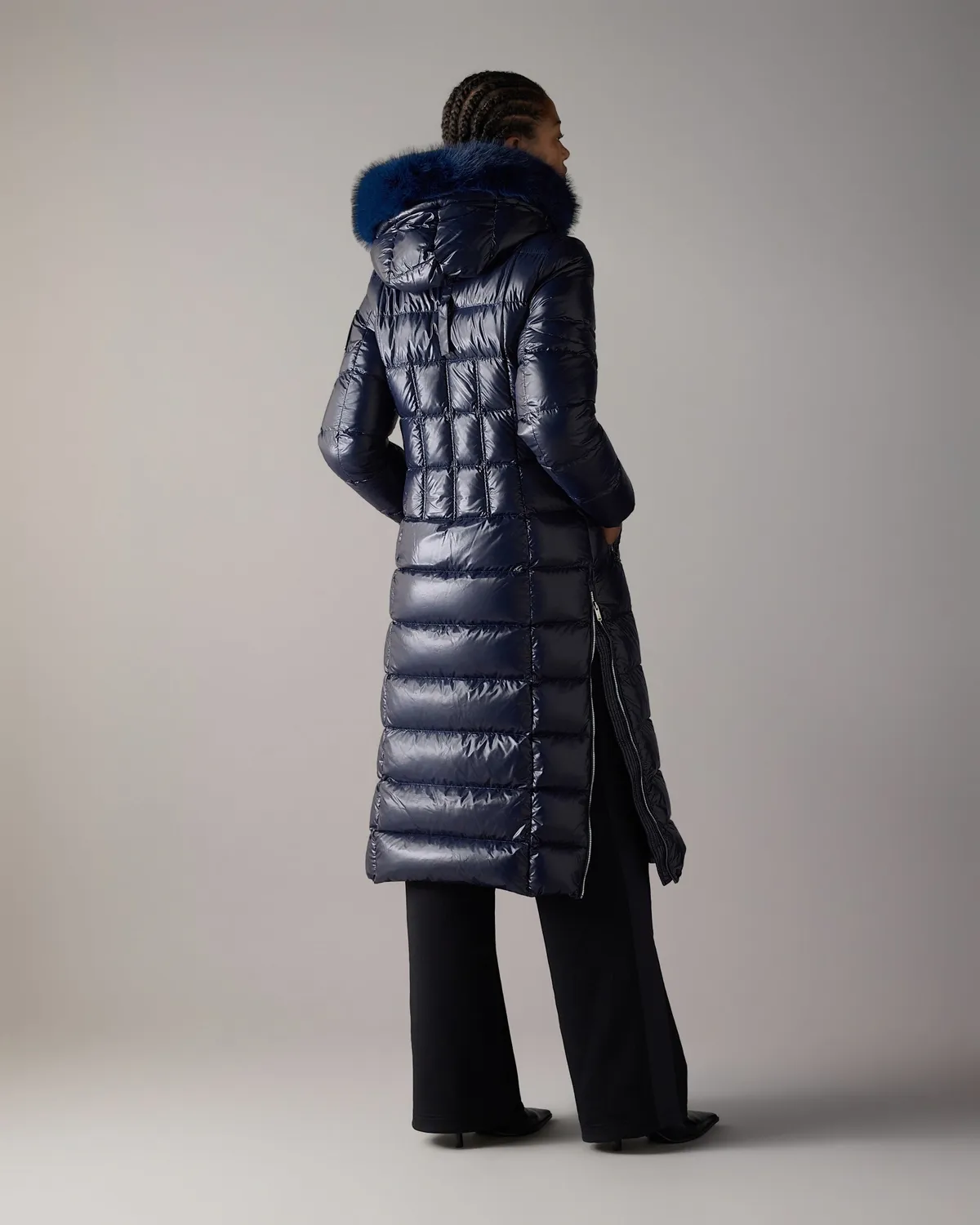 Moose Knuckles Celestia parka longue marine duvet