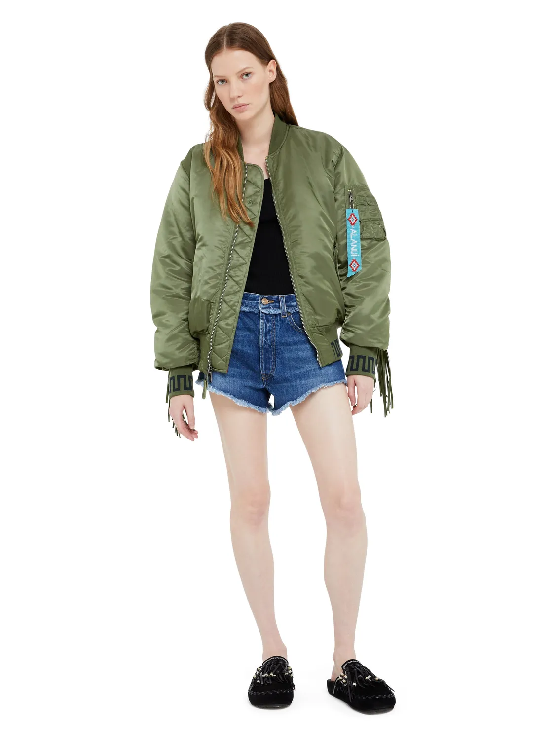 Alpha Industries Alanui MA-1 blouson sage patchwork