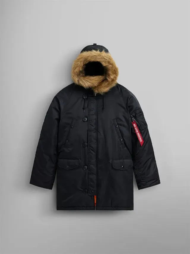 Alpha Industries N-3B Slim Parka noire grand froid