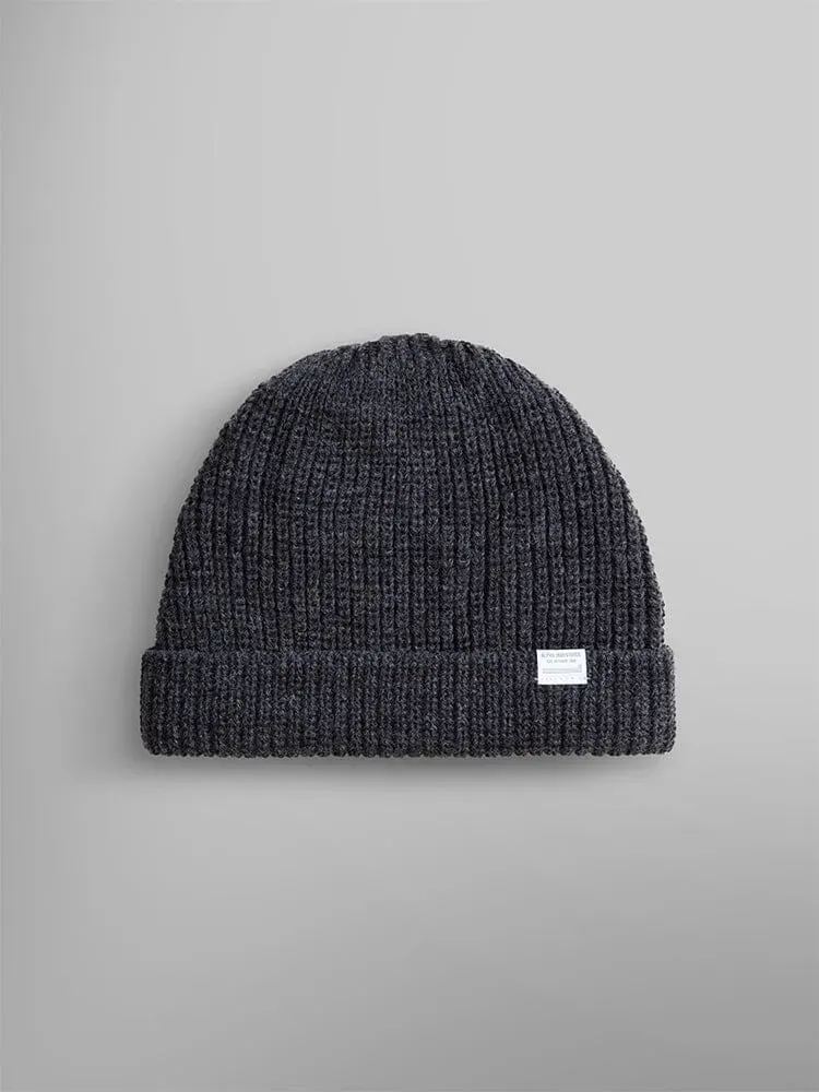 Alpha Industries Essential bonnet watch cap gris laine