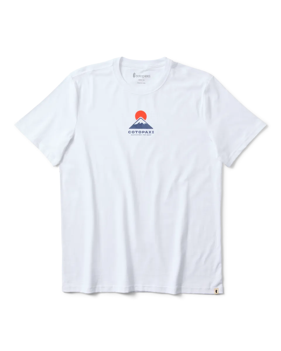 Cotopaxi Mountain t-shirt homme blanc coton bio