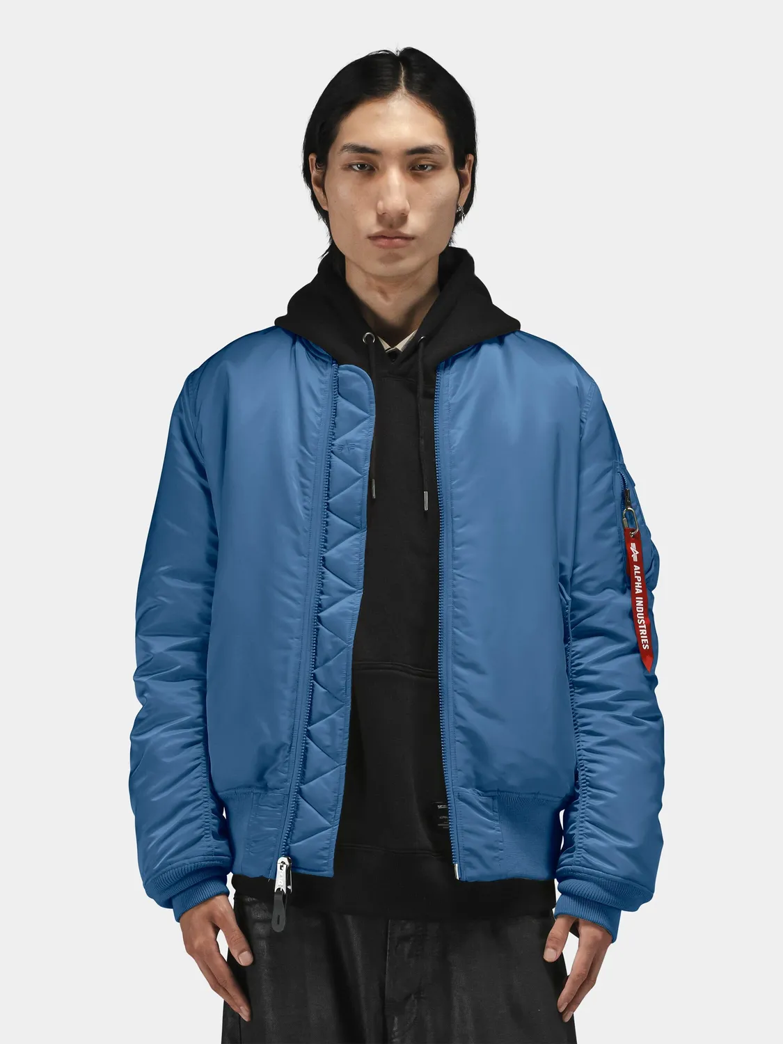 Alpha Industries MA-1 bomber homme Elemental Blue réversible nylon