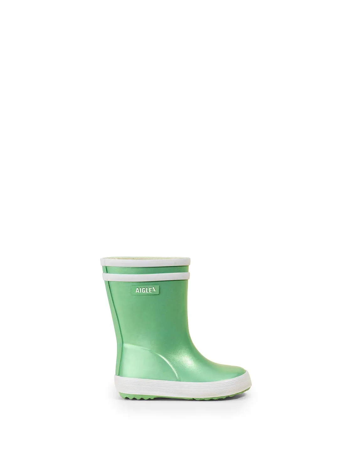 Aigle Baby Irrisé 2 bottes pluie bébé vert scarabée