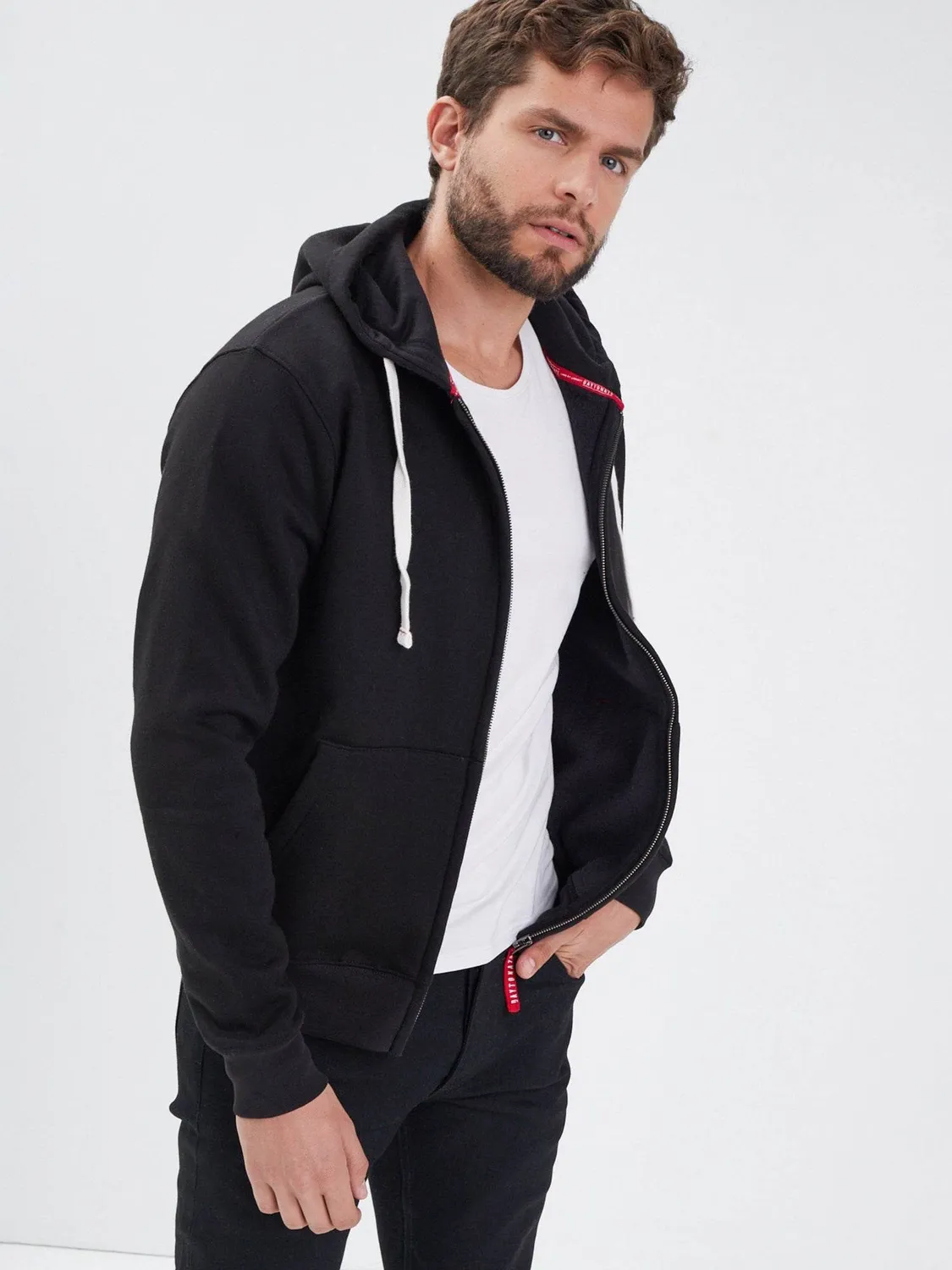 Daytona Motorcycle sweat capuche moto noir coton