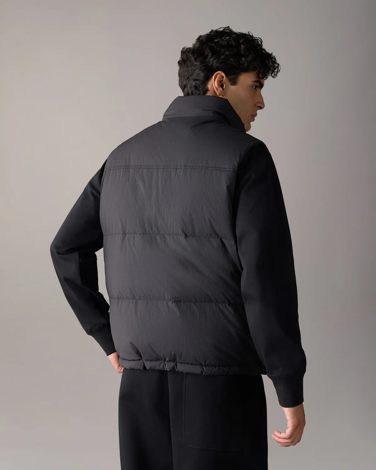 Moose Knuckles Everest gilet puffer duvet noir