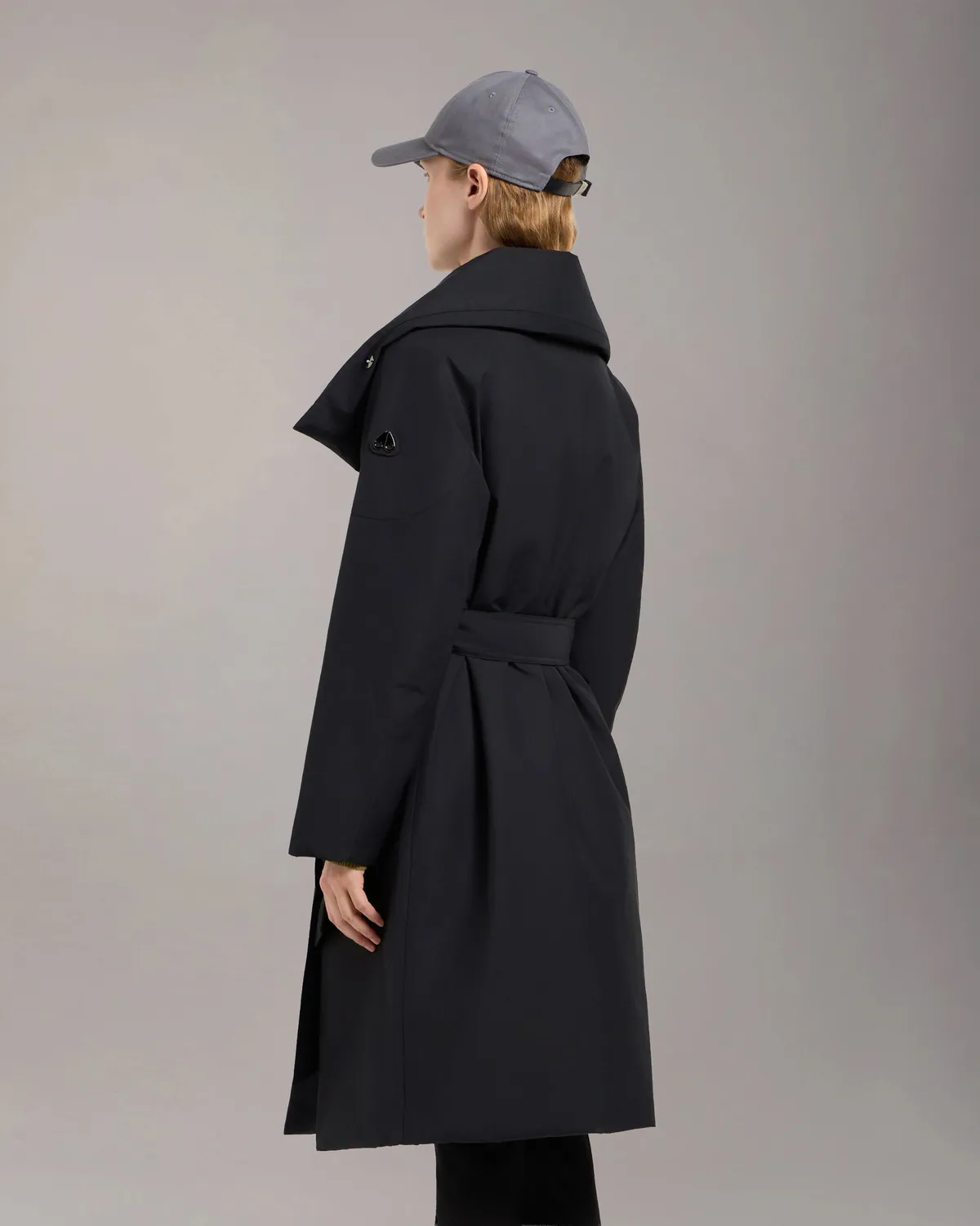 Moose Knuckles Lonsdale Long Wrap manteau noir duvet