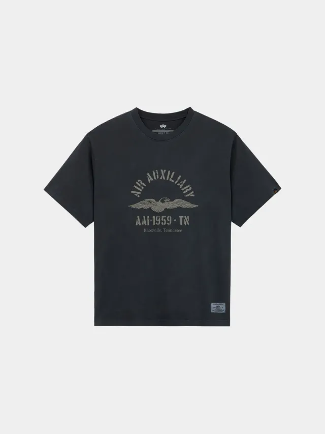 Alpha Industries Essential Battlewash Air Aux t-shirt noir délavé