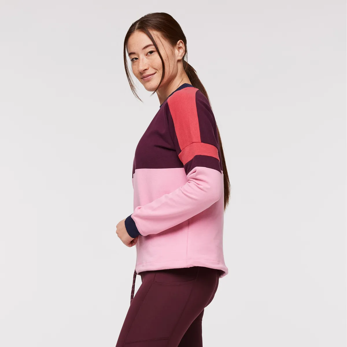 Cotopaxi Bandera sweatshirt femme Wine coton bio