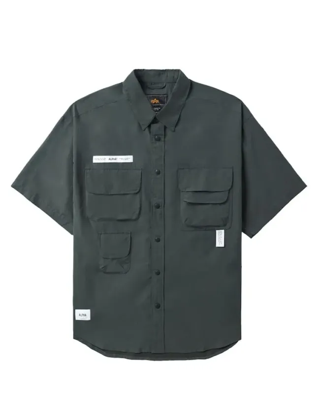 Alpha Industries Unfrm chemise nylon utility sarcelle