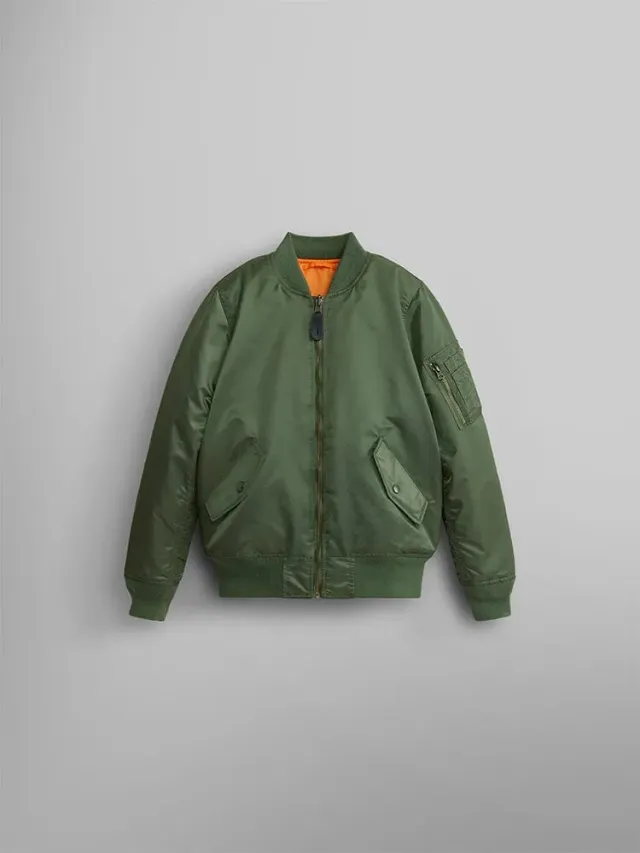 Alpha Industries Youth MA-1 blouson bomber réversible sauge